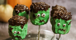 Frankenstein cake pops