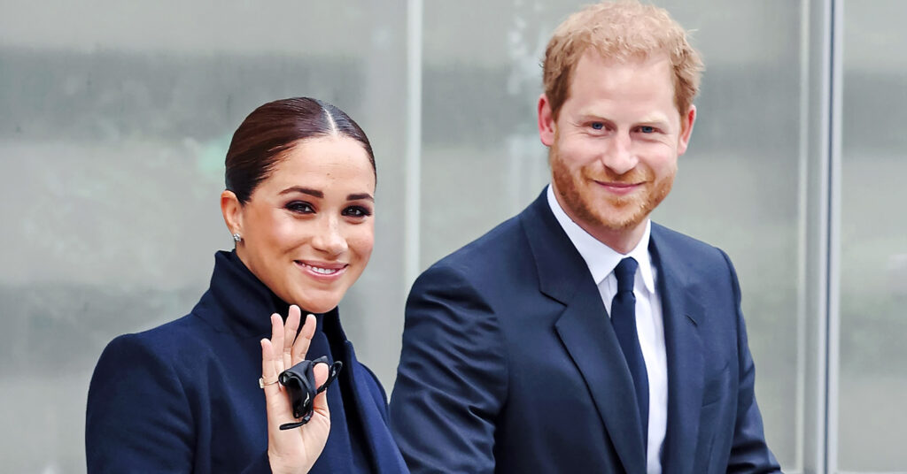 Photo shows Prince Harry and Meghan Markle, the Duke and Duchess of Sussex, who are working with asset management company Ethic to popularize ethical investing.