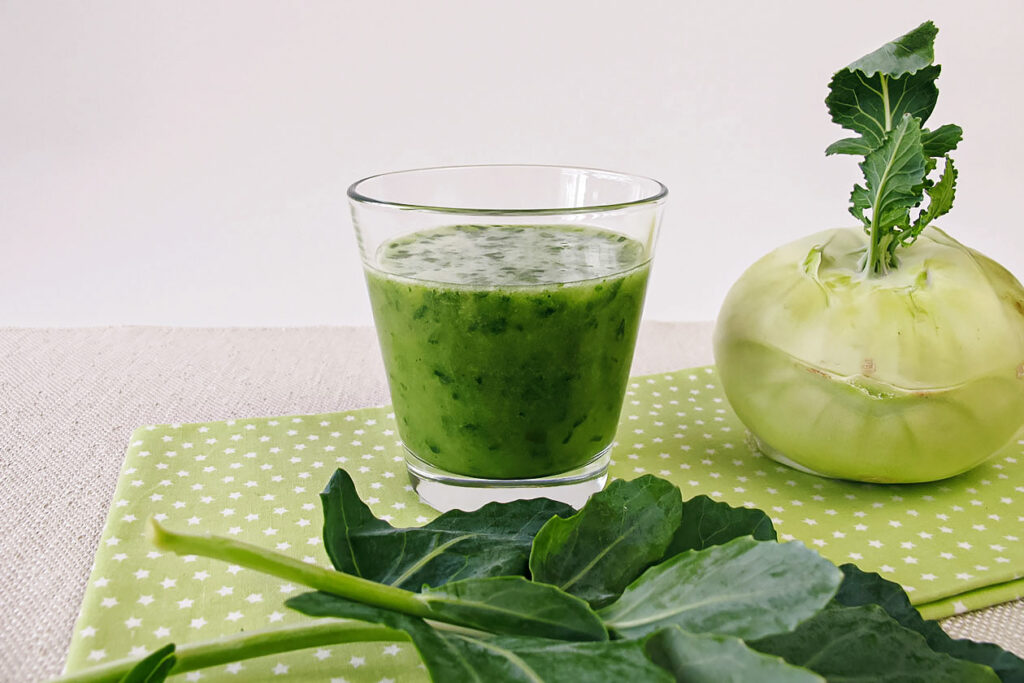 kohlrabi in green juice