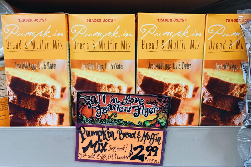 Trader Joe's pumpkin bread mix