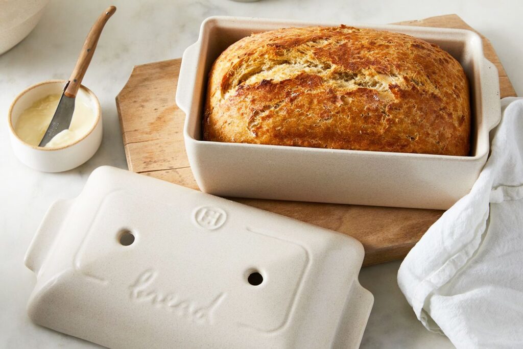 Emile Henry clay loaf pan