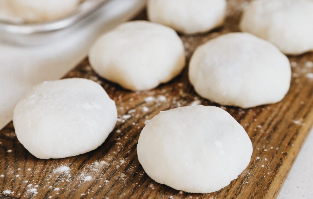 Photo shows mochi, a classic recipe for Japanese New Year.
