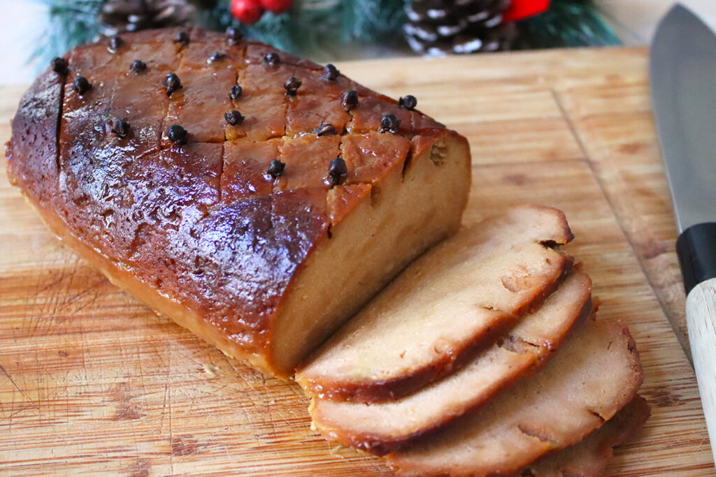 Vegan Ham with Marmalade Glaze (Seitan)