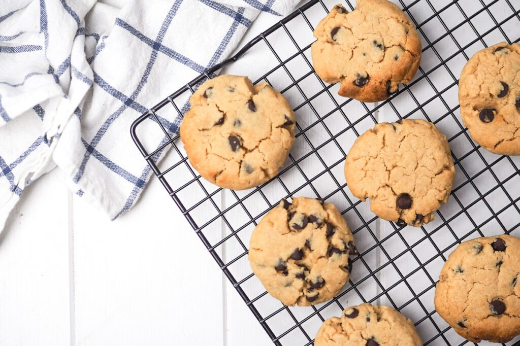 peanut butter choc chip cookies