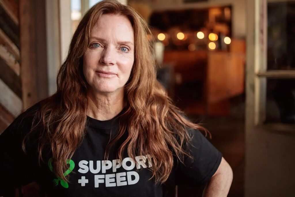 Photo shows Support + Feed founder Maggie Baird.